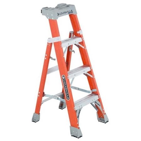 FASTTACKLE 4 ft. 2 in 1 Cross Step Ladder FA138520